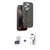 MARSİLYAN™- iPhone 16 Pro Max Kılıf Vadi Özel Seri - Siyah Bilvis 3X AR HD Cam Ekran Koruyucu + Bilvis Titan Kamera Lens - TMGI