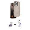 MARSİLYAN™- iPhone 16 Pro Max Kılıf Vadi Özel Seri - Siyah Bilvis 3X AR HD Cam Ekran Koruyucu + Bilvis Titan Kamera Lens - TMGI
