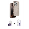 MARSİLYAN™- iPhone 16 Pro Max Kılıf Vadi Özel Seri - Siyah Bilvis 3X AR HD Cam Ekran Koruyucu + Bilvis Titan Kamera Lens - GS