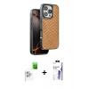 MARSİLYAN™- iPhone 16 Pro Max Kılıf Vadi Özel Seri - Siyah Bilvis 3X AR HD Cam Ekran Koruyucu + Raze Metal Kamera Lens - BZ