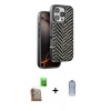 MARSİLYAN™- iPhone 16 Pro Max Kılıf Vadi Özel Seri - Siyah Joko Magic 5D Cam + Raze Metal Kamera Lens - CLTM