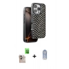 MARSİLYAN™- iPhone 16 Pro Max Kılıf Vadi Özel Seri - Siyah Joko Magic 5D Cam + Raze Metal Kamera Lens - NLGY