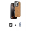 MARSİLYAN™- iPhone 16 Pro Max Kılıf Vadi Özel Seri - Siyah Joko Magic 5D Cam + PVD Metal Kamera Lens - SH