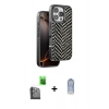 MARSİLYAN™- iPhone 16 Pro Max Kılıf Vadi Özel Seri - Siyah Joko Magic 5D Cam + Raze Metal Kamera Lens - SH