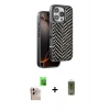 MARSİLYAN™- iPhone 16 Pro Max Kılıf Vadi Özel Seri - Siyah Joko Magic 5D Hayalet Cam + Raze Metal Kamera Lens - NLGY