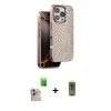 MARSİLYAN™- iPhone 16 Pro Max Kılıf Vadi Özel Seri - Siyah Joko Magic 5D Hayalet Cam + Raze Metal Kamera Lens - NLGY