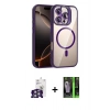 MARSİLYAN™- iPhone 16 Pro Max Kılıf Yadigar Asil Koleksiyonu - Şeffaf 360 Full Body Arka Koruyucu + Bilvis Titan Kamera Lens - GS