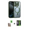 MARSİLYAN™- iPhone 16 Pro Max Kılıf Yadigar Asil Koleksiyonu - Şeffaf 360 Full Body Arka Koruyucu + Raze Metal Kamera Lens - CLTM
