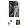 MARSİLYAN™- iPhone 16 Pro Max Kılıf Yadigar Asil Koleksiyonu - Şeffaf 360 Full Body Arka Koruyucu + Raze Metal Kamera Lens - NLGY