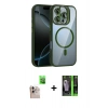 MARSİLYAN™- iPhone 16 Pro Max Kılıf Yadigar Asil Koleksiyonu - Şeffaf 360 Full Body Arka Koruyucu + Raze Metal Kamera Lens - NLGY