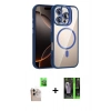 MARSİLYAN™- iPhone 16 Pro Max Kılıf Yadigar Asil Koleksiyonu - Şeffaf 360 Full Body Arka Koruyucu + Raze Metal Kamera Lens - NLGY