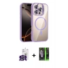 MARSİLYAN™- iPhone 16 Pro Max Kılıf Yadigar Asil Koleksiyonu - Şeffaf 360 Full Body Arka Koruyucu + Bilvis Titan Kamera Lens - SH