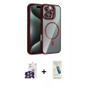 MARSİLYAN™- iPhone 16 Pro Max Kılıf Yadigar Asil Koleksiyonu - Şeffaf Pasifik Cam Ekran Koruyucu + Bilvis Titan Kamera Lens - GS