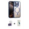 MARSİLYAN™- iPhone 16 Pro Max Kılıf Yadigar Asil Koleksiyonu - Şeffaf Pasifik Cam Ekran Koruyucu + Bilvis Titan Kamera Lens - SH