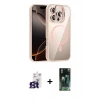 MARSİLYAN™- iPhone 16 Pro Max Kılıf Yadigar Asil Koleksiyonu - Siyah 360 Mat Full Body Arka Koruyucu + Bilvis Titan Kamera Lens - TMGI