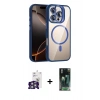 MARSİLYAN™- iPhone 16 Pro Max Kılıf Yadigar Asil Koleksiyonu - Siyah 360 Mat Full Body Arka Koruyucu + Bilvis Titan Kamera Lens - GS