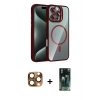 MARSİLYAN™- iPhone 16 Pro Max Kılıf Yadigar Asil Koleksiyonu - Siyah 360 Mat Full Body Arka Koruyucu + Pers Alüminyum Kamera Lens - CLTM
