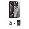 MARSİLYAN™- iPhone 16 Pro Max Kılıf Yadigar Asil Koleksiyonu - Siyah 360 Mat Full Body Arka Koruyucu + PVD Metal Kamera Lens - GD