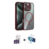 MARSİLYAN™- iPhone 16 Pro Max Kılıf Yadigar Asil Koleksiyonu - Siyah 3D Antistatik Cam Ekran Koruyucu + Bilvis Titan Kamera Lens - GS