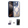 MARSİLYAN™- iPhone 16 Pro Max Kılıf Yadigar Asil Koleksiyonu - Siyah 3D Antistatik Hayalet Cam Ekran Koruyucu + Bilvis Titan Kamera Lens - TMGI