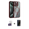 MARSİLYAN™- iPhone 16 Pro Max Kılıf Yadigar Asil Koleksiyonu - Siyah 3D Antistatik Hayalet Cam Ekran Koruyucu + Bilvis Titan Kamera Lens - GS