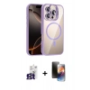 MARSİLYAN™- iPhone 16 Pro Max Kılıf Yadigar Asil Koleksiyonu - Siyah 3D Antistatik Mat Seramik Nano Ekran Koruyucu + Bilvis Titan Kamera Lens - TMGI