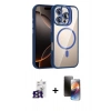 MARSİLYAN™- iPhone 16 Pro Max Kılıf Yadigar Asil Koleksiyonu - Siyah 3D Antistatik Mat Seramik Nano Ekran Koruyucu + Bilvis Titan Kamera Lens - TMGI