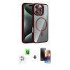 MARSİLYAN™- iPhone 16 Pro Max Kılıf Yadigar Asil Koleksiyonu - Siyah 3D Antistatik Mat Seramik Nano Ekran Koruyucu + Raze Metal Kamera Lens - BZ