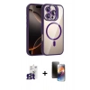 MARSİLYAN™- iPhone 16 Pro Max Kılıf Yadigar Asil Koleksiyonu - Siyah 3D Antistatik Mat Seramik Nano Ekran Koruyucu + Bilvis Titan Kamera Lens - TMGI
