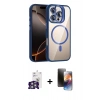 MARSİLYAN™- iPhone 16 Pro Max Kılıf Yadigar Asil Koleksiyonu - Siyah 3D Antistatik Mat Seramik Nano Ekran Koruyucu + Bilvis Titan Kamera Lens - GS
