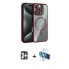 MARSİLYAN™- iPhone 16 Pro Max Kılıf Yadigar Asil Koleksiyonu - Siyah 3D Antistatik Seramik Nano Ekran Koruyucu + Gold PVD Metal Kamera Lens