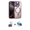 MARSİLYAN™- iPhone 16 Pro Max Kılıf Yadigar Asil Koleksiyonu - Siyah 3D Antistatik Seramik Nano Ekran Koruyucu + Bilvis Titan Kamera Lens - SH