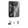 MARSİLYAN™- iPhone 16 Pro Max Kılıf Yadigar Asil Koleksiyonu - Siyah Bilvis 3D Cam Ekran Koruyucu + Bilvis Titan Kamera Lens - TMGI