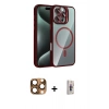 MARSİLYAN™- iPhone 16 Pro Max Kılıf Yadigar Asil Koleksiyonu - Siyah Bilvis 3D Cam Ekran Koruyucu + Pers Alüminyum Kamera Lens - CLTM