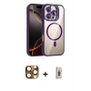 MARSİLYAN™- iPhone 16 Pro Max Kılıf Yadigar Asil Koleksiyonu - Siyah Bilvis 3D Cam Ekran Koruyucu + Pers Alüminyum Kamera Lens - CLTM