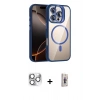 MARSİLYAN™- iPhone 16 Pro Max Kılıf Yadigar Asil Koleksiyonu - Siyah Bilvis 3D Cam Ekran Koruyucu + Pers Alüminyum Kamera Lens - GS