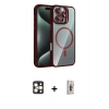 MARSİLYAN™- iPhone 16 Pro Max Kılıf Yadigar Asil Koleksiyonu - Siyah Bilvis 3D Cam Ekran Koruyucu + PVD Metal Kamera Lens - GD