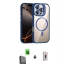 MARSİLYAN™- iPhone 16 Pro Max Kılıf Yadigar Asil Koleksiyonu - Siyah Bilvis 3D Cam Ekran Koruyucu + Raze Metal Kamera Lens - SH