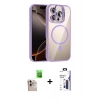 MARSİLYAN™- iPhone 16 Pro Max Kılıf Yadigar Asil Koleksiyonu - Siyah Bilvis 3X AR Hayalet Cam Ekran Koruyucu + Raze Metal Kamera Lens - NLGY