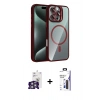 MARSİLYAN™- iPhone 16 Pro Max Kılıf Yadigar Asil Koleksiyonu - Siyah Bilvis 3X AR Hayalet Cam Ekran Koruyucu + Bilvis Titan Kamera Lens - GS
