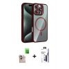 MARSİLYAN™- iPhone 16 Pro Max Kılıf Yadigar Asil Koleksiyonu - Siyah Bilvis 3X AR Hayalet Cam Ekran Koruyucu + Raze Metal Kamera Lens - NLGY