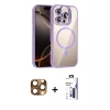 MARSİLYAN™- iPhone 16 Pro Max Kılıf Yadigar Asil Koleksiyonu - Siyah Bilvis 3X AR Hayalet Cam Ekran Koruyucu + Pers Alüminyum Kamera Lens - CLTM