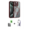 MARSİLYAN™- iPhone 16 Pro Max Kılıf Yadigar Asil Koleksiyonu - Siyah Bilvis 3X AR Hayalet Cam Ekran Koruyucu + Raze Metal Kamera Lens - SH