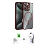 MARSİLYAN™- iPhone 16 Pro Max Kılıf Yadigar Asil Koleksiyonu - Siyah Bilvis 3X AR Hayalet Cam Ekran Koruyucu + Raze Metal Kamera Lens - BZ