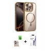 MARSİLYAN™- iPhone 16 Pro Max Kılıf Yadigar Asil Koleksiyonu - Siyah Bilvis 3X AR HD Cam Ekran Koruyucu + Raze Metal Kamera Lens - NLGY