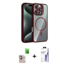 MARSİLYAN™- iPhone 16 Pro Max Kılıf Yadigar Asil Koleksiyonu - Siyah Bilvis 3X AR HD Cam Ekran Koruyucu + Raze Metal Kamera Lens - NLGY