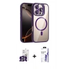 MARSİLYAN™- iPhone 16 Pro Max Kılıf Yadigar Asil Koleksiyonu - Siyah Bilvis 3X AR HD Cam Ekran Koruyucu + Bilvis Titan Kamera Lens - GS