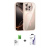MARSİLYAN™- iPhone 16 Pro Max Kılıf Yadigar Asil Koleksiyonu - Siyah Bilvis 3X AR HD Cam Ekran Koruyucu + Raze Metal Kamera Lens - BZ