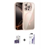 MARSİLYAN™- iPhone 16 Pro Max Kılıf Yadigar Asil Koleksiyonu - Siyah Bilvis 3X AR HD Cam Ekran Koruyucu + Bilvis Titan Kamera Lens - TMGI