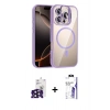 MARSİLYAN™- iPhone 16 Pro Max Kılıf Yadigar Asil Koleksiyonu - Siyah Bilvis 3X AR HD Cam Ekran Koruyucu + Bilvis Titan Kamera Lens - SH